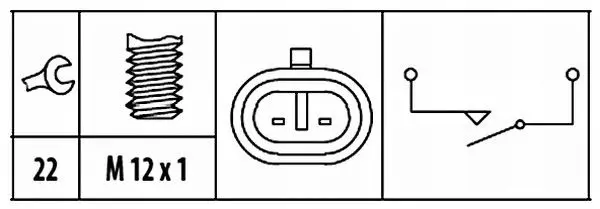 Handler.Part Switch, reverse light HELLA 6ZF181612021 2