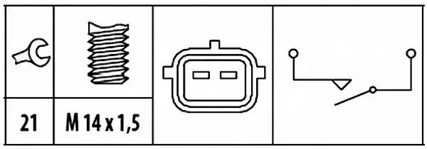 Handler.Part Switch, reverse light HELLA 6ZF181612051 2