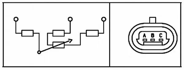 Handler.Part Sensor, throttle position HELLA 6PX008476461 2