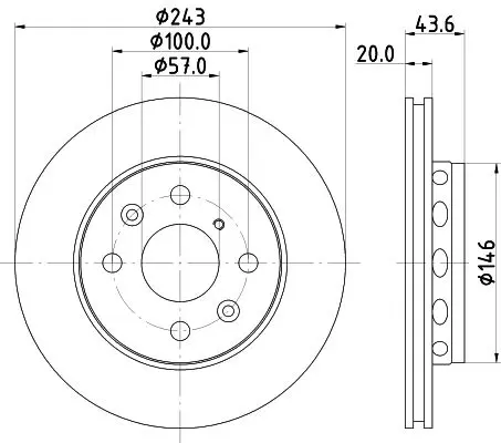 Handler.Part Brake disc HELLA 8DD355105011 4