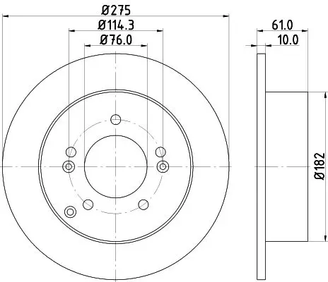 Handler.Part Brake disc HELLA 8DD355115991 4