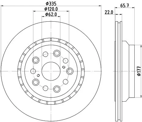 Handler.Part Brake disc HELLA 8DD355116931 4