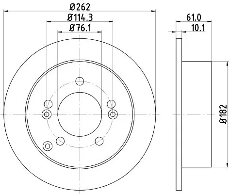 Handler.Part Brake disc HELLA 8DD355113641 4