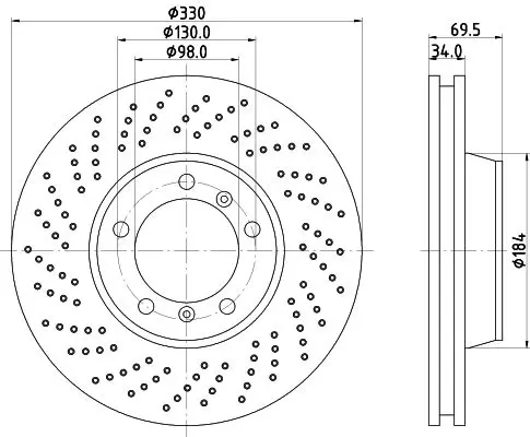 Handler.Part Brake disc HELLA 8DD355128561 4