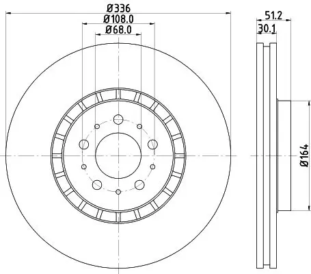 Handler.Part Brake disc HELLA 8DD355110591 4