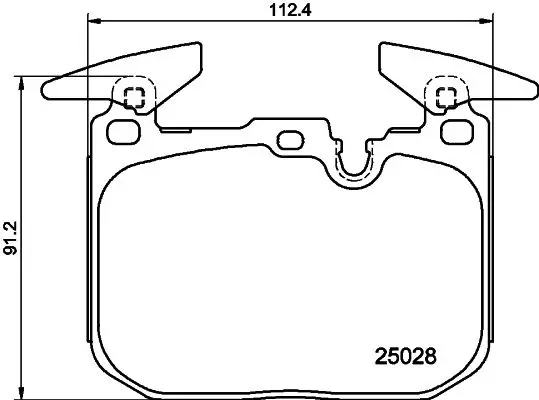 Handler.Part Brake pad set, disc brake HELLA 8DB355025771 1