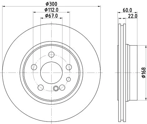 Handler.Part Brake disc HELLA 8DD355102711 4