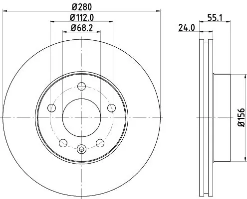 Handler.Part Brake disc HELLA 8DD355127331 4