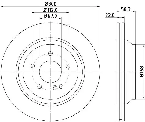 Handler.Part Brake disc HELLA 8DD355115391 4