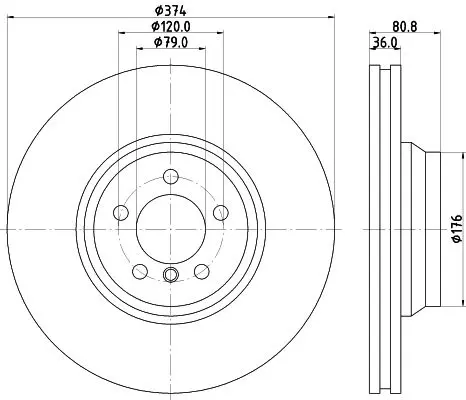 Handler.Part Brake disc HELLA 8DD355110001 4