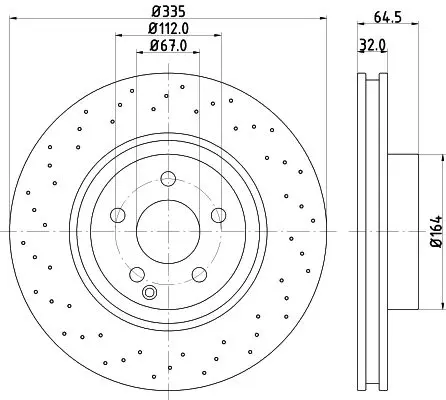 Handler.Part Brake disc HELLA 8DD355115011 4