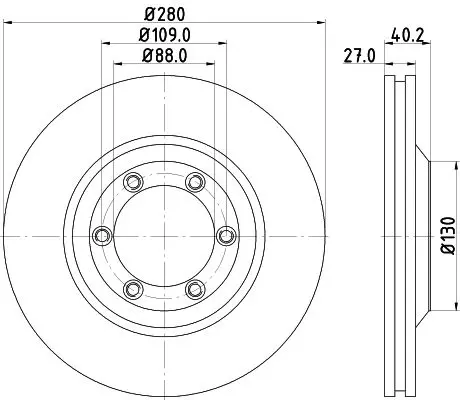 Handler.Part Brake disc HELLA 8DD355115231 4