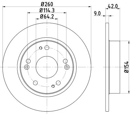 Handler.Part Brake disc HELLA 8DD355118991 4