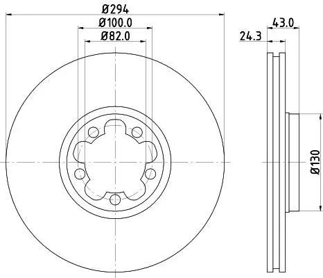 Handler.Part Brake disc HELLA 8DD355127541 4