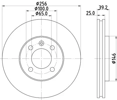 Handler.Part Brake disc HELLA 8DD355110621 4