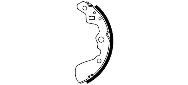 Handler.Part Brake shoe set HELLA 8DB355001551 1