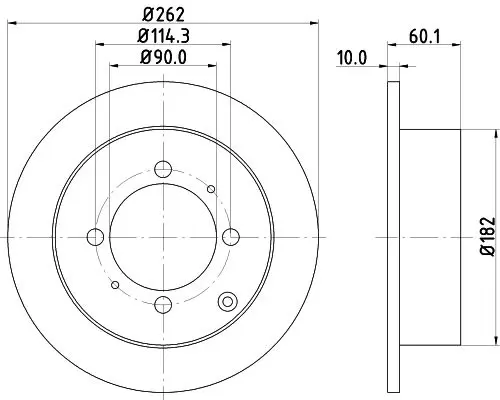 Handler.Part Brake disc HELLA 8DD355107331 4