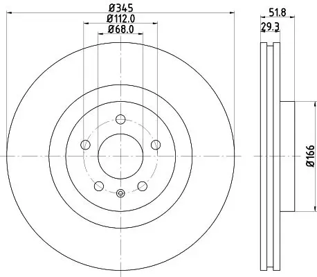 Handler.Part Brake disc HELLA 8DD355128731 4