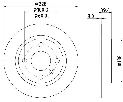 Handler.Part Brake disc HELLA 8DD355105441 4