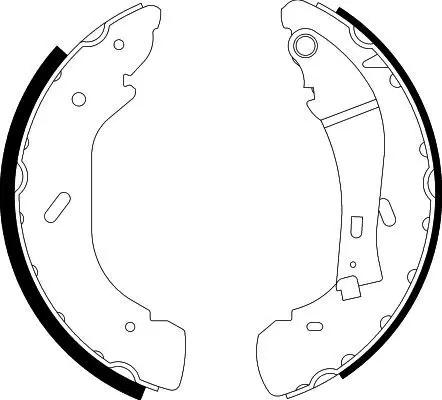 Handler.Part Brake shoe set HELLA 8DB355001961 1