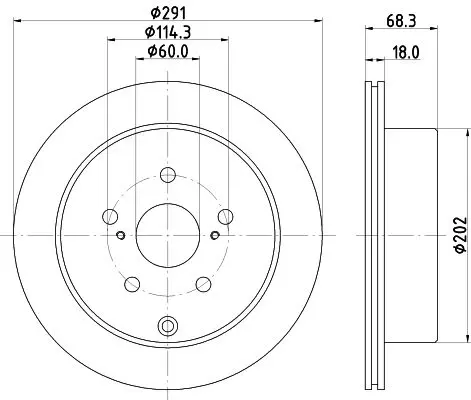 Handler.Part Brake disc HELLA 8DD355105421 3