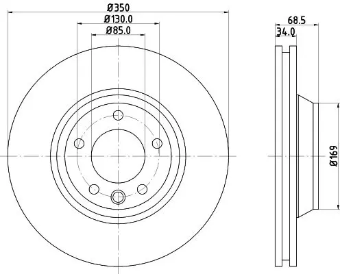 Handler.Part Brake disc HELLA 8DD355128061 4