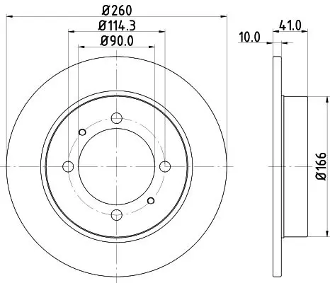 Handler.Part Brake disc HELLA 8DD355105471 4