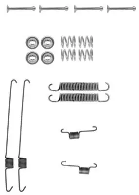 Handler.Part Accessory kit, brake shoes HELLA 8DZ355200001 1