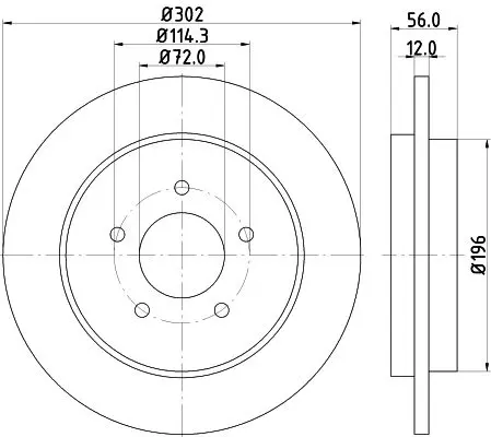 Handler.Part Brake disc HELLA 8DD355116271 4