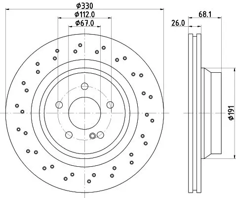 Handler.Part Brake disc HELLA 8DD355127931 4