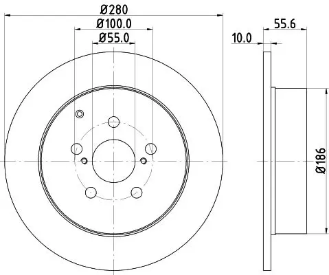 Handler.Part Brake disc HELLA 8DD355111671 4