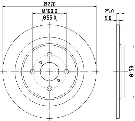 Handler.Part Brake disc HELLA 8DD355114051 4