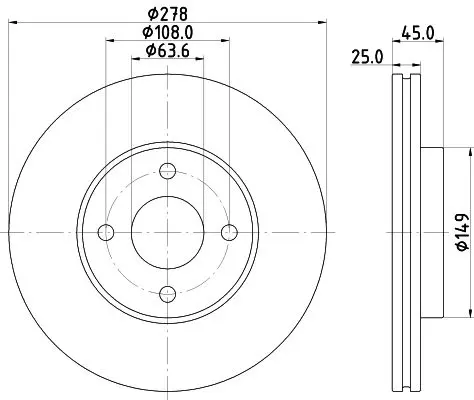 Handler.Part Brake disc HELLA 8DD355117711 4