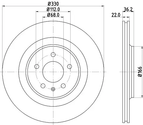 Handler.Part Brake disc HELLA 8DD355128741 4