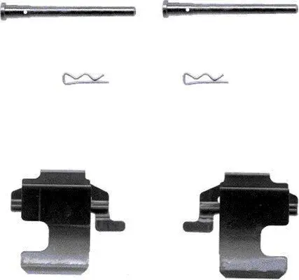 Handler.Part Accessory kit, disc brake pads HELLA 8DZ355202961 1