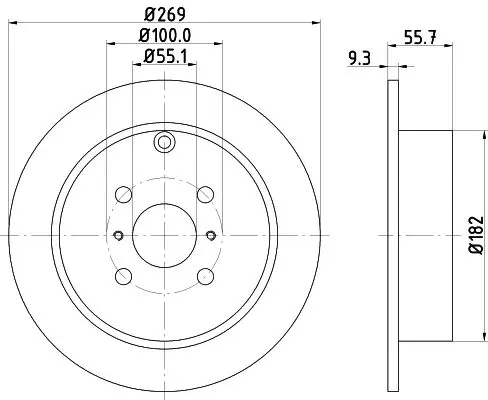 Handler.Part Brake disc HELLA 8DD355110491 4