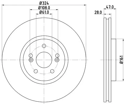 Handler.Part Brake disc HELLA 8DD355127891 4