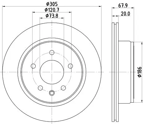 Handler.Part Brake disc HELLA 8DD355112041 4