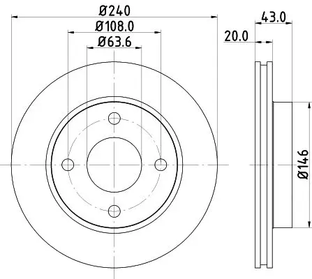 Handler.Part Brake disc HELLA 8DD355102231 4