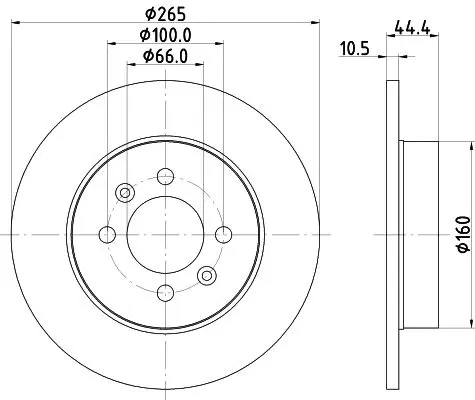 Handler.Part Brake disc HELLA 8DD355103511 4