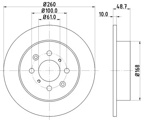 Handler.Part Brake disc HELLA 8DD355110331 1