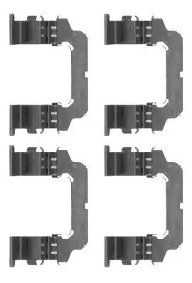 Handler.Part Accessory kit, disc brake pads HELLA 8DZ355204621 1