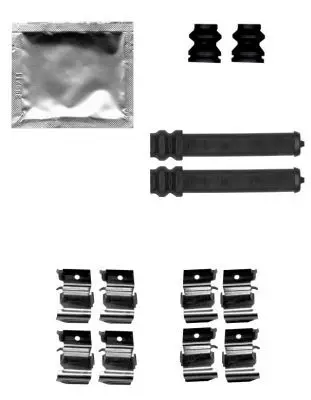 Handler.Part Accessory kit, disc brake pads HELLA 8DZ355205251 1