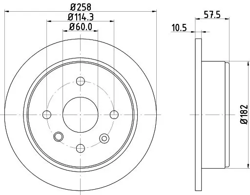 Handler.Part Brake disc HELLA 8DD355114161 4