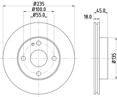 Handler.Part Brake disc HELLA 8DD355103171 4