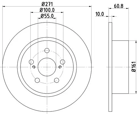 Handler.Part Brake disc HELLA 8DD355110551 4