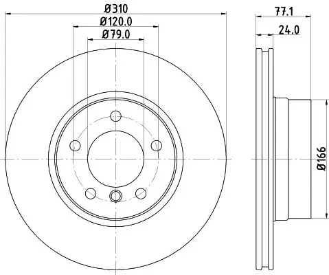 Handler.Part Brake disc HELLA 8DD355109901 4