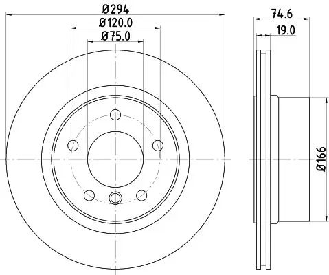 Handler.Part Brake disc HELLA 8DD355128511 4