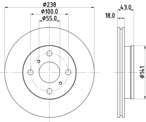 Handler.Part Brake disc HELLA 8DD355104781 4