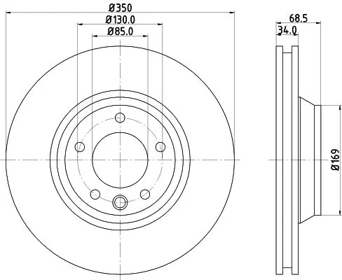 Handler.Part Brake disc HELLA 8DD355109781 4